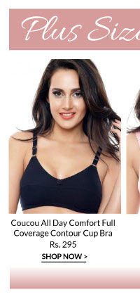 Coucou All Day Comfort Full Coverage Contour Cup Bra - Black.