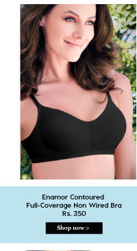 Enamor Contoured Full-Coverage Non Wired Bra.