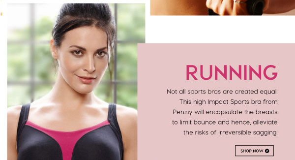 Penny Z Gravity High Impact Padded Running Bra.