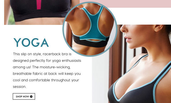 Penny Movement Breathable Back Padded Yoga Bra With Light Push Up-Black.