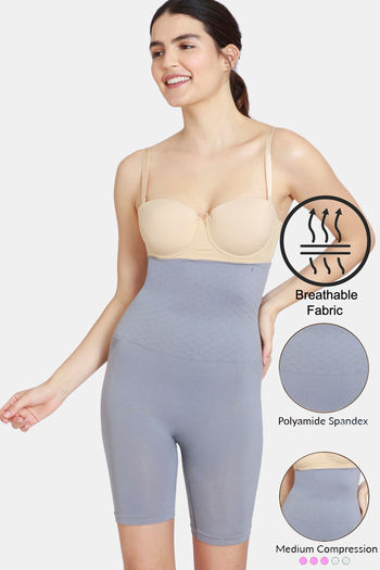 Buy Zivame All day Highwaist Thigh Shaper - Grey at Rs.971 online