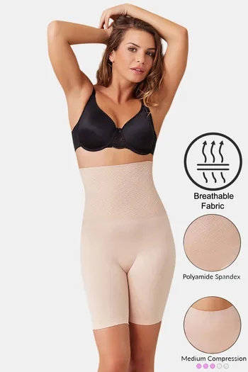 Buy Zivame Women Grey Tummy & Thigh Shaper ZI0PSSAN03AGREY