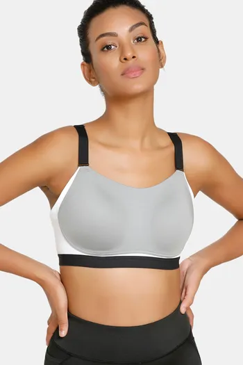 Buy Zelocity High Impact Quick Dry Sports Bra - Wild Dove at Rs