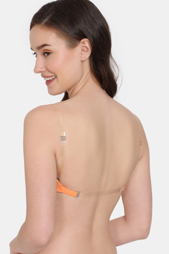 Buy Zivame Beautiful Basics Padded Non Wired 3/4th Coverage Backless Bra -  Mock Orange at Rs.500 online