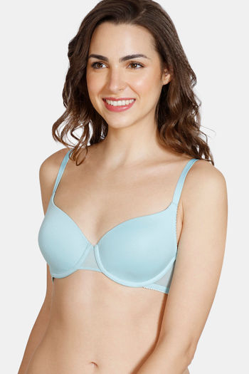 Buy Amante Casual Padded Wired Push Up Bra - Blue (36B) Online