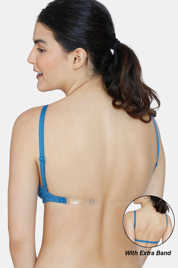 Buy Zivame Beautiful Basics Double Layered Non Wired 3/4th Coverage Backless  Bra - Vallarta Blue at Rs.487 online