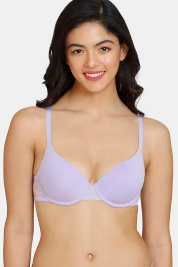 Buy Zivame Double Layered Non Wired Full Coverage Mastectomy Bra -  Lavendula at Rs.450 online