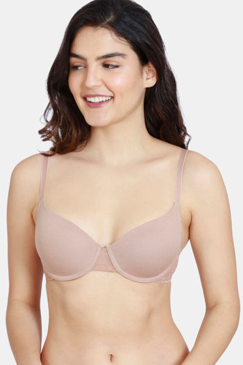 Buy Zivame Girls Double Layered Non Wired Full Coverage Slip-on Beginner Bra  (Pack of 2) - Anthracite White at Rs.479 online