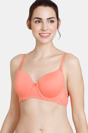 Non-wired Bras, Florale, Florale Fresh Beauty Push Up Deep V Bra