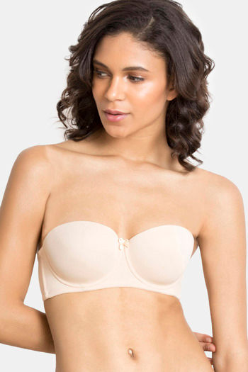 Zivame Women's Polyamide Padded Wired Casual 3/4Th Coverage  Strapless/Multiway Bra (ZI11J1FASHABLUE0038B_Blue_38B)
