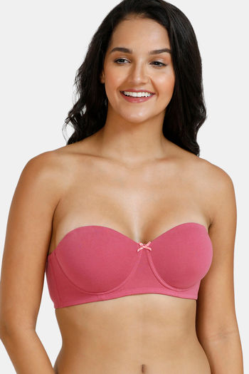 Buy Zivame Beautiful Basics Padded Wired 3-4Th Coverage Strapless