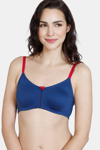 Buy Zivame Basics Double Layered Non Wired 3/4th Coverage T-Shirt Bra -  Skin at Rs.337 online