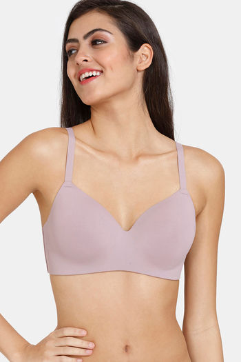 Buy Zivame Wonderwire Padded Non Wired 3/4th Coverage T-Shirt Bra -  Elderberry at Rs.1895 online