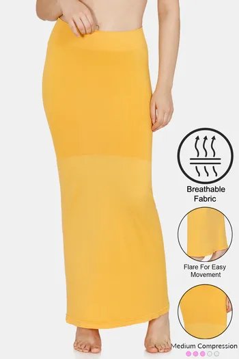 Buy Zivame All Day Flared Mermaid Saree Shapewear - Mustard at Rs.583  online
