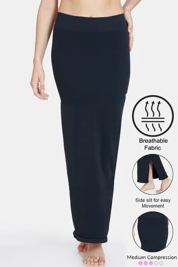 Buy Saree Shapewear Petticoat with Side Slit In Maroon Online