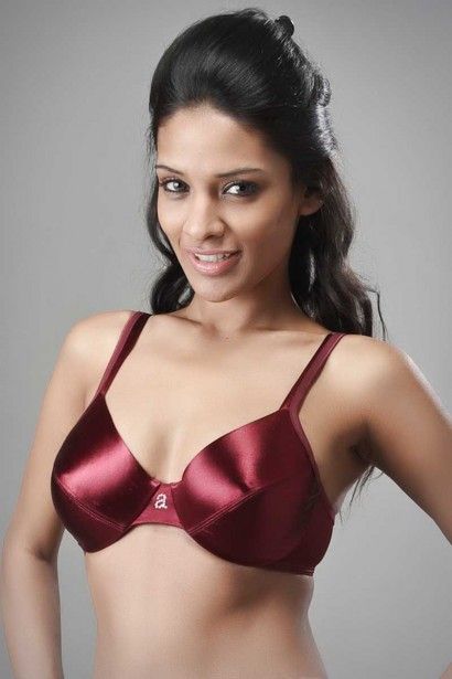 Amante Satin Diamante Bra