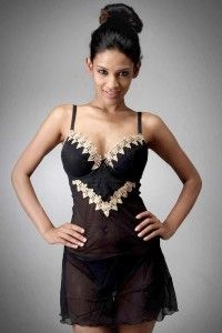 Aviraté Contrast Lace Babydoll