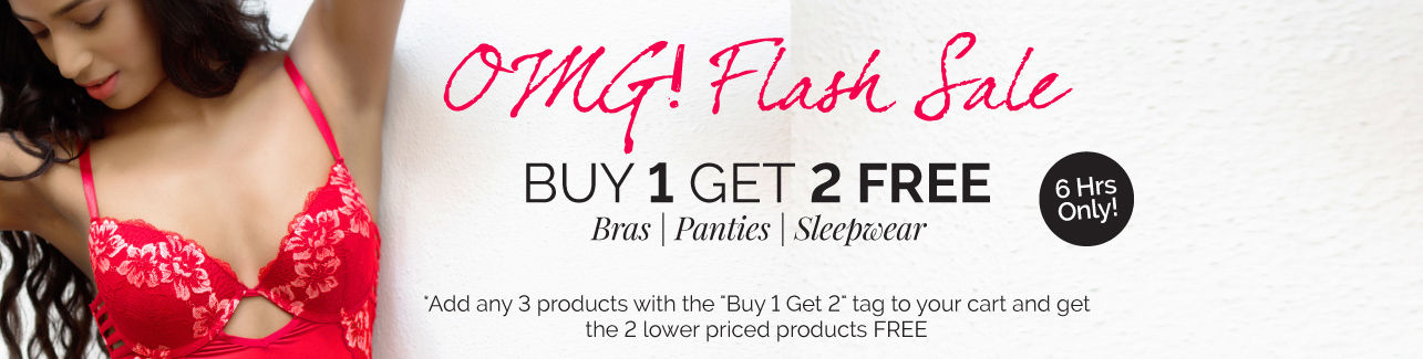 Buy 1 Get 2 Free on Bra’s, Panties & Sleepwear (6 Hours only) @ Zivame – Fashion & Apparels