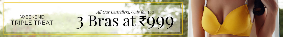 Weekend Triple Treat : 3 Bras at Rs.999 @ Zivame – Personal care & Cosmetics