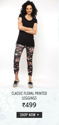 Coucou Classic Floral Printed Leggings.