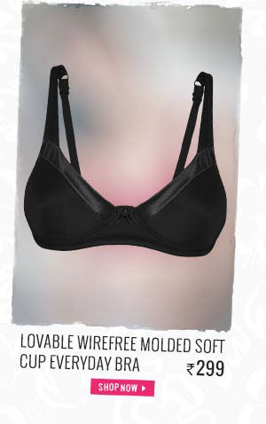 Lovable Wirefree Molded Soft Cup Everyday Bra.