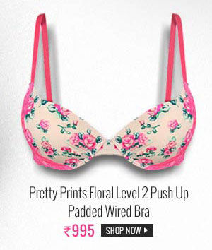 Penny Pretty Prints Floral Level 2 Push Up Padded Wired Bra.