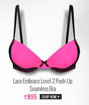 Penny Lace Embrace Level-2 Push-Up Seamless Bra - Fuchsia.