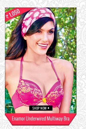 Enamor Glamorously Plunge Underwired Multiway Bra.