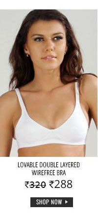 Lovable Double Layered Wirefree Bra.