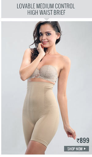 Lovable Medium Control High Waist Long Leg Shaping Brief.