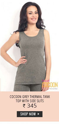 Penny Cocoon Grey Thermal Tank Top With Side Slits.