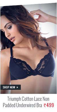 Triumph Cotton Lace Non Padded Underwired Bra.