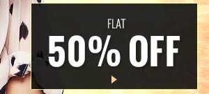 Flat 50% Off.