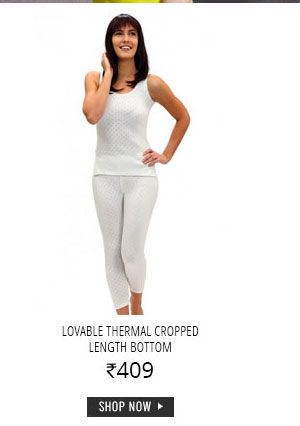 Lovable Thermal Cropped Length Bottom.