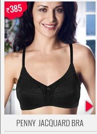 Penny Non Stretch Jacquard Bra with Side Panel.