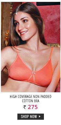 Enamor High Coverage Non Padded Cotton Bra