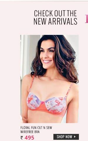 Enamor Floral Fun Cut n Sew Wirefree Bra.