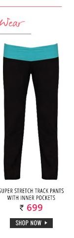 Lovable Super Stretch Full Length Track pants with Inner Pockets.