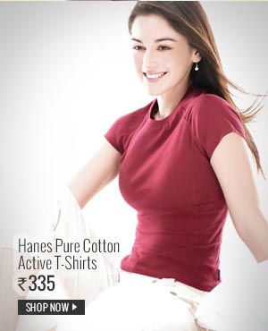 Hanes Pure Cotton Active T-Shirts