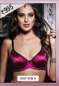 Penny Luster Mesh Overlay Padded Best Tee Bra - Sinberry