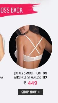 Jockey Smooth Cotton Wirefree Strapless Bra