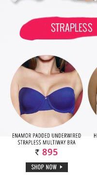 Enamor Padded Underwired Strapless Multiway Bra