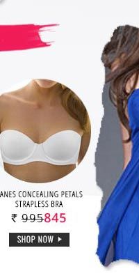 Hanes Concealing Petals Strapless Bra