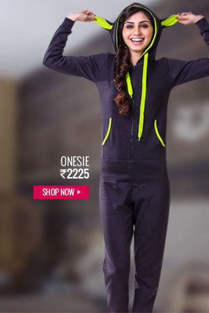 Coucou Fleece Lined Warmer Onesie With Funky Hood