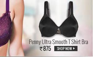 Penny Ultra Smooth Encased Wire T Shirt Bra - Black.