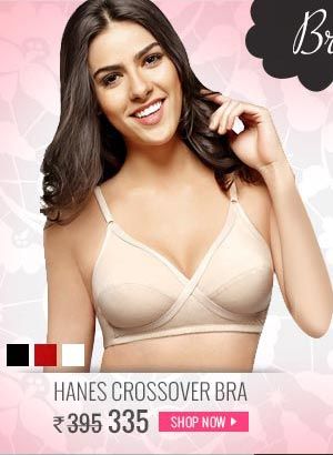 Hanes Cotton Non Padded Wirefree Crossover Bra