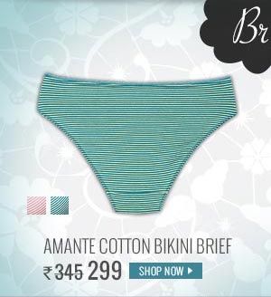 Amante Cotton Low Rise Bikini Brief