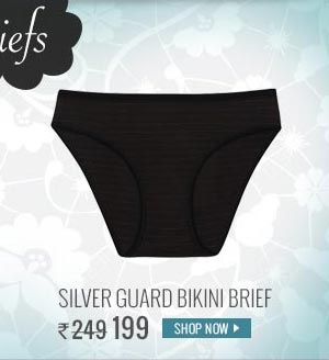 Silver Guard Anti Microbial Stretchable Bikini Brief (Pack of 2)