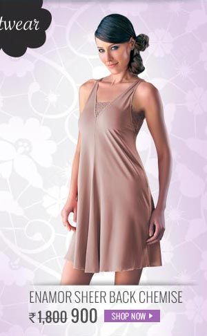 Enamor Sheer Back Chemise