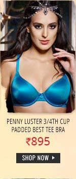 Penny Luster Three-Fourth Cup Padded Best Tee Bra - Jade